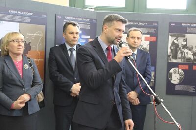 23 marca 2018 r. w gmachu Poczty Głównej w Krakowie otwarto wystawę IPN „»Żegota« — Rada Pomocy Żydom”. Fot. IPN