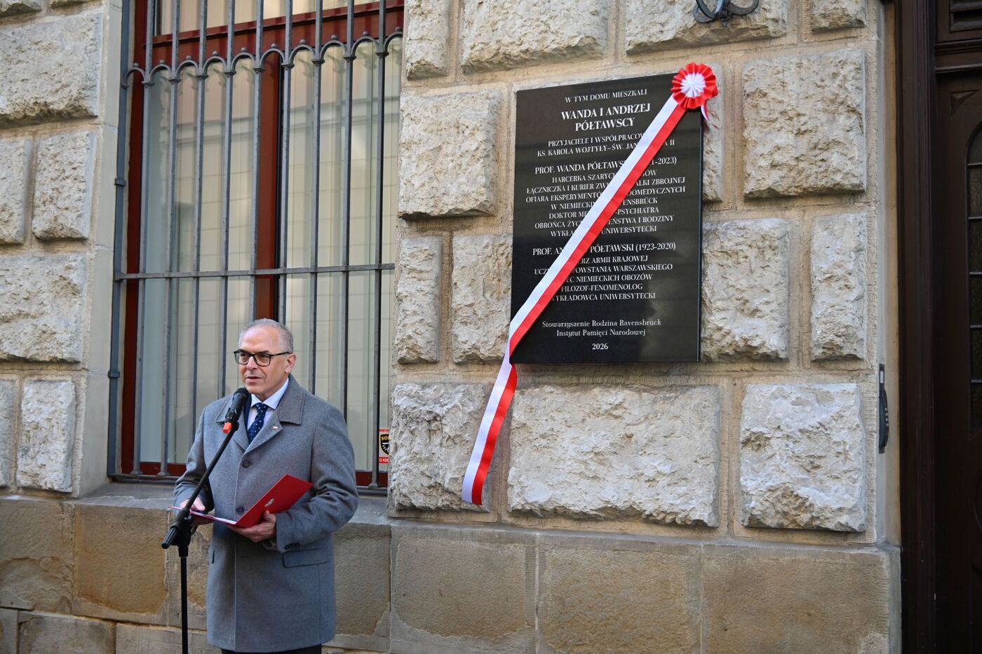 W Krakowie uczciliśmy pamięć Wandy i Andrzeja Półtawskich – Kraków, 23 października 2026. Na zdj. doradca Prezydenta RP dr Maciej Korkuć. Fot. Janusz Ślęzak (IPN)