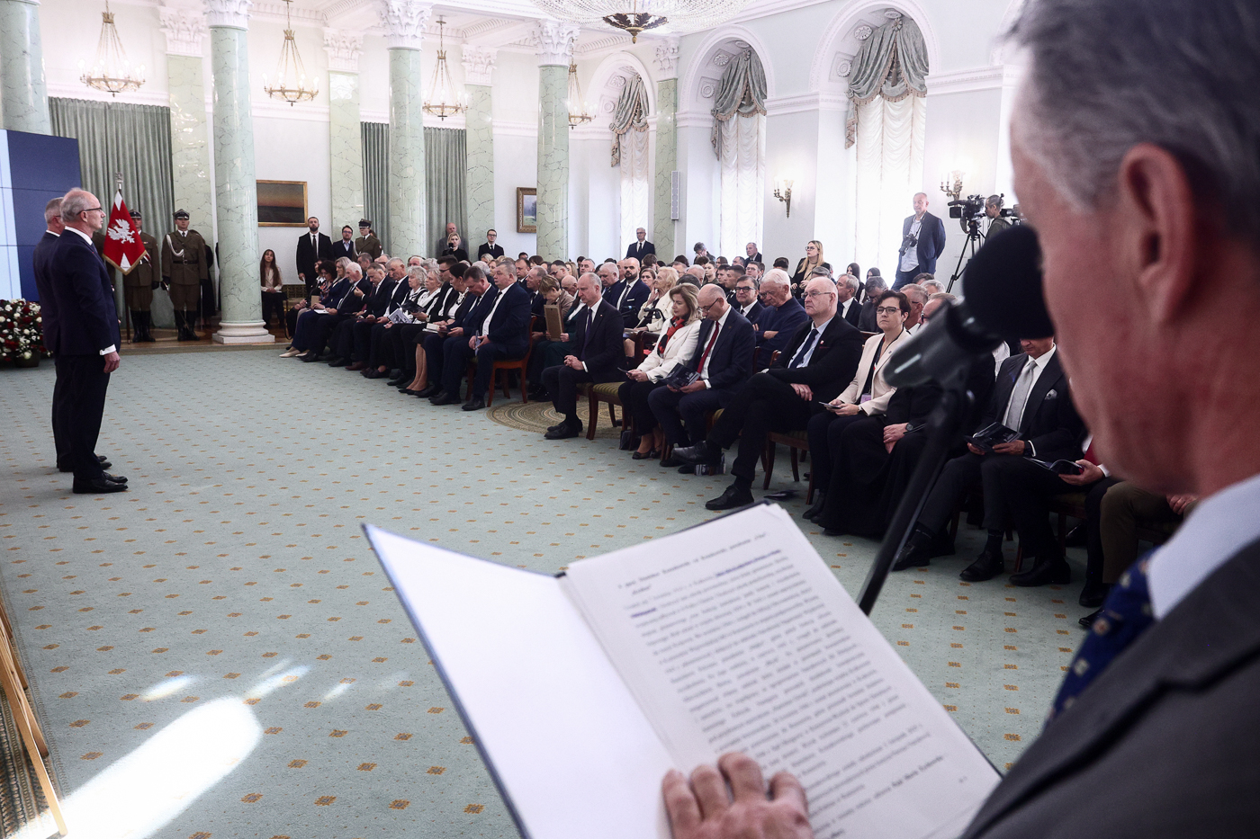Uroczystość wręczenia not identyfikacyjnych rodzinom ofiar niemieckiego i komunistycznego terroru – Warszawa, 27 października 2026. Fot. Sławek Kasper (IPN)