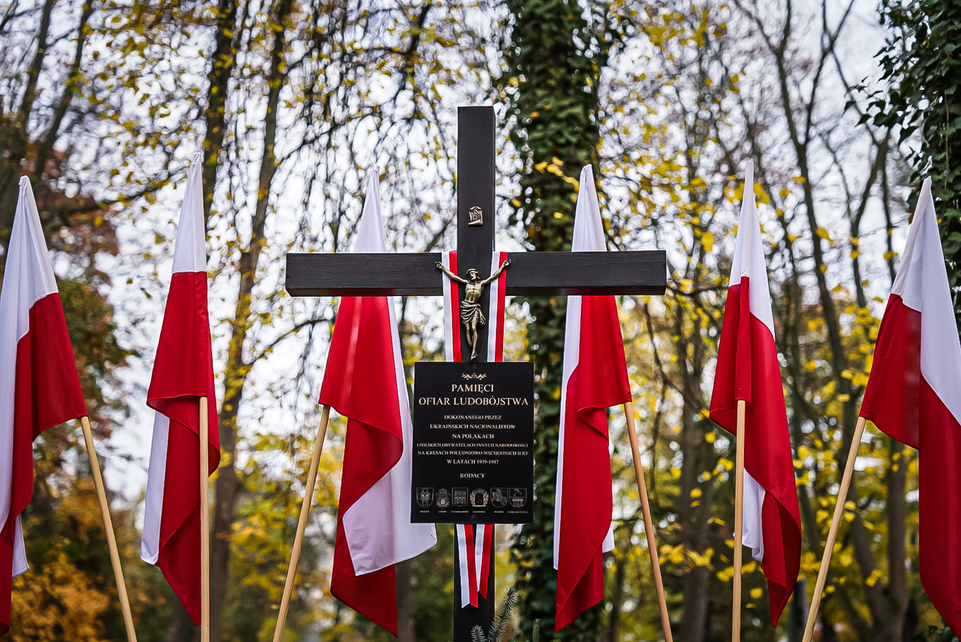 Uroczystość poświęcenia i wmurowania kamienia węgielnego pod budowę Pomnika Ofiar Ludobójstwa na Wołyniu i w Małopolsce Wschodniej. Warszawa, 30 października 2026 r. Fot. Mateusz Niegowski (IPN)