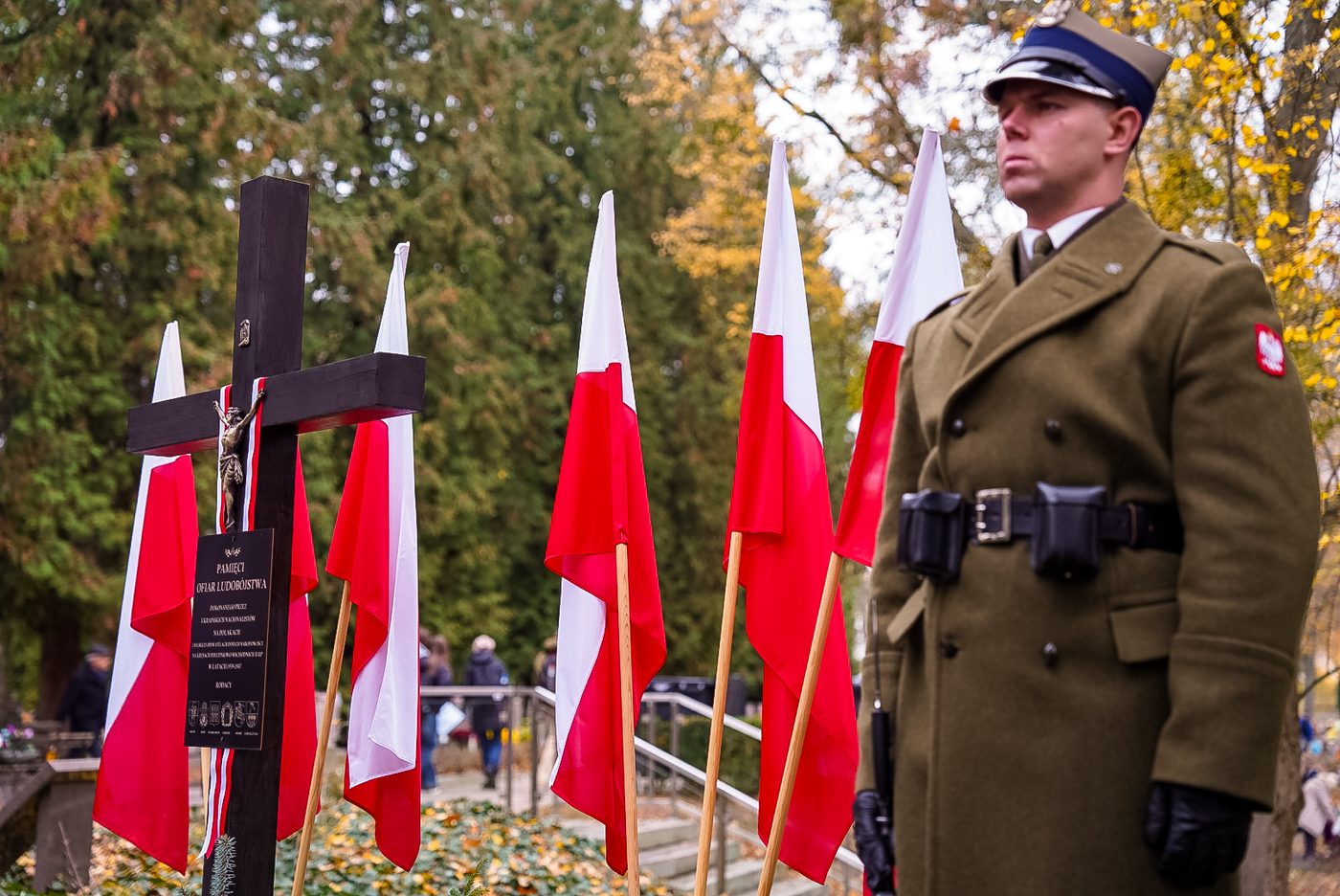 Uroczystość poświęcenia i wmurowania kamienia węgielnego pod budowę Pomnika Ofiar Ludobójstwa na Wołyniu i w Małopolsce Wschodniej. Warszawa, 30 października 2026 r. Fot. Mateusz Niegowski (IPN)