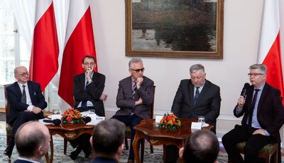 „Wznoszenie zrębów państwa” – siódma debata belwederska historyków – Warszawa, 5 kwietnia 2018. Fot. Marcin Jurkiewicz
