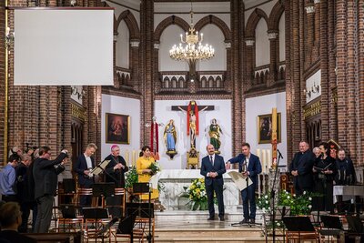 Gala wręczenia Nagrody Stowarzyszenia Wydawców Katolickich FENIKS – Warszawa, 14 kwietnia 2018. Fot. Sławek Kasper (IPN)