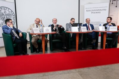 Panel dyskusyjny „Postawy ludności II RP pod okupacją” – Warszawa, 24 kwietnia 2018. Fot. Sławek Kasper (IPN)