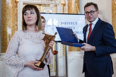 Wręczenie nagród IPN „Kustosz Pamięci Narodowej” – 10 maja 2018. Fot. Sławek Kasper (IPN)