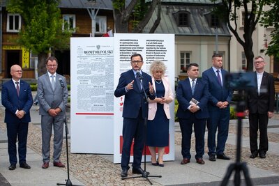 Otwarcie wystawy „Ojcowie Niepodległości” w Węgrowie – 21 maja 2018. Fot. Marcin Jurkiewicz (IPN)