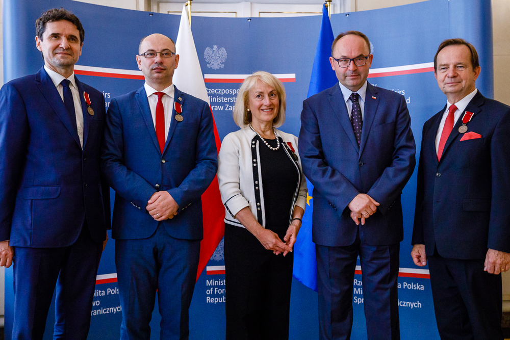 Uroczystość wręczenia dr. Mateuszowi Szpytmie honorowej odznaki Bene Merito – Warszawa, 23 czerwca 2018. Fot. Sławek Kasper (IPN)