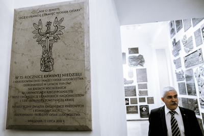 Obchody Narodowego Dnia Pamięci Ofiar Ludobójstwa dokonanego przez ukraińskich nacjonalistów na obywatelach II Rzeczypospolitej Polskiej. Fot Sławomir Kasper (IPN)