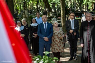 Uroczystość upamiętnienia 50. rocznicy śmierci m. Matyldy Getter – Warszawa, 8 sierpnia 2018. Fot. Marcin Jurkiewicz (IPN)