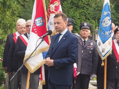 Minister Obrony Narodowej Mariusz Błaszczak [fot. B. Nowak, BUWiM IPN]