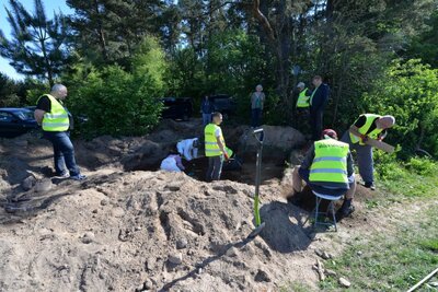 Prace poszukiwawcze i ekshumacje prowadzone przez Biuro Poszukiwań i Identyfikacji IPN na terenie Wileńszczyzny. Fot. BPiI IPN