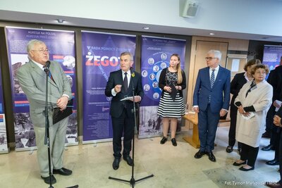 Otwarcie wystawy IPN „Żegota” Rada Pomocy Żydom w Sejmie Republiki Litewskiej, Wilno 13 września 2018 r.