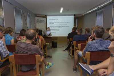 Wizyta duńskich nauczycieli w Archiwum IPN – 21 września 2018. Fot. Katarzyna Adamów (Archiwum IPN)
