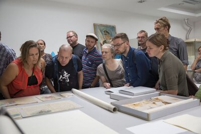 Wizyta duńskich nauczycieli w Archiwum IPN – 21 września 2018. Fot. Katarzyna Adamów (Archiwum IPN)