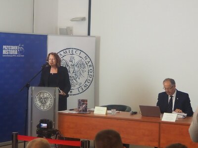 Dr Anna Jagodzińska z Biura Upamiętniania Walk i Męczeństwa (fot. B. Nowak, BUWiM IPN)