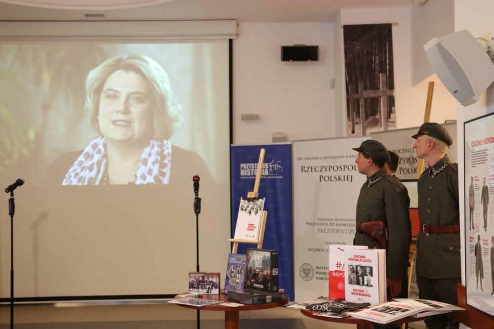 IPN na stulecie odzyskania niepodległości – konferencja prasowa na temat działań Instytutu – Warszawa, 30 października 2018. Fot. Aleksandra Wierzchowska (IPN)