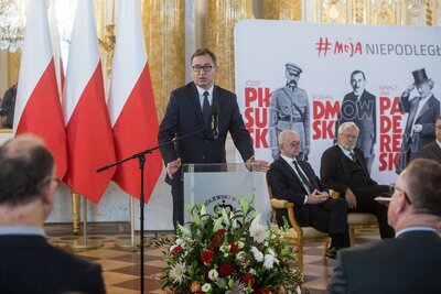 Spotkanie otworzył prezes IPN dr Jarosław Szarek. Fot. Sławek Kasper (IPN)
