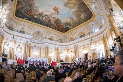 Debata odbyła się w Sali Balowej Zamku Królewskiego. Fot. Sławek Kasper (IPN)
