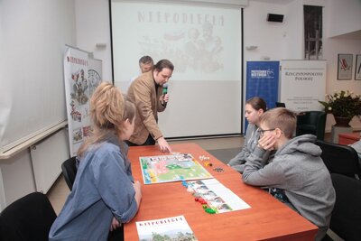 Warszawska premiera gry planszowej „Niepodległa” – 29 listopada 2018. Fot. Piotr Życieński (IPN)