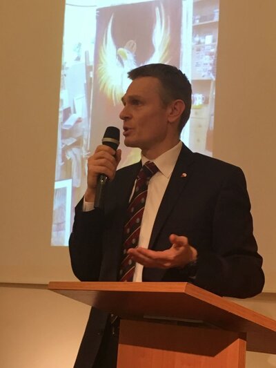 Wykład wygłosił dr Paweł Błażewicz z Biura Edukacji Narodowej IPN – 6 grudnia 2018