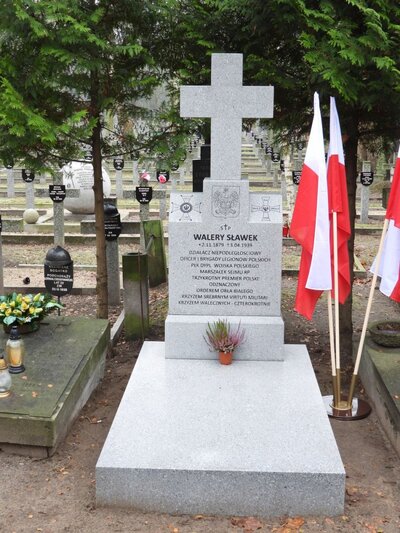 Pomnik na grobie Walerego Sławka – 6 grudnia 2018. Fot. Mateusz Niegowski (IPN)