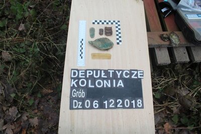 Prace ekshumacyjne w Depułtyczach Królewskich Kolonii – 6 grudnia 2018