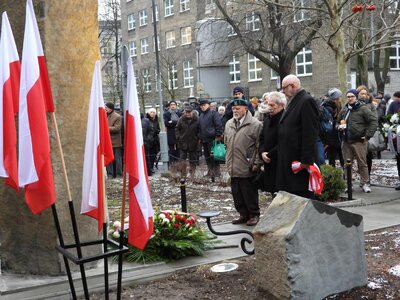 Obelisk poświęcony Pamięci Profesorów, Pracowników, Studentów oraz Żołnierzy Września i Powstania Warszawskiego, poległych i zamordowanych w latach 1939–194 – Warszawa, 14 grudnia 2018