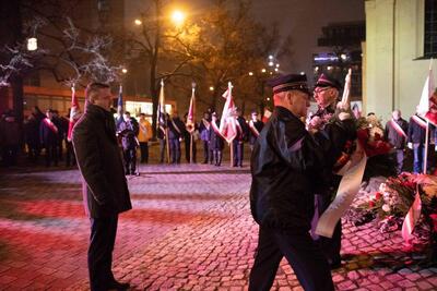 Miejskie obchody 37. rocznicy wprowadzenia stanu wojennego w Polsce - Łódź, 13 grudnia 2018 (fot. Sebastian Szwajkowski)