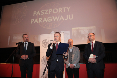 Na pierwszym planie Paweł Błażewicz – wicedyrektor Biura Edukacji Narodowej IPN – Warszawa, 30 stycznia 2019. Fot. Piotr Życieński (IPN)