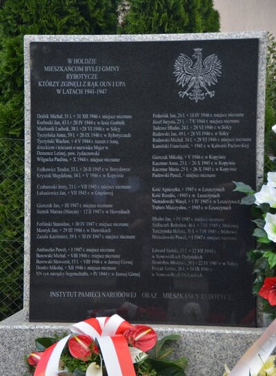Pomnik pomordowanych przez OUN UPA w Rybotyczach