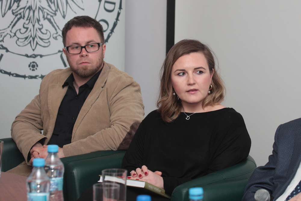 Prezentacja książki Małgorzaty Dygas „Perły, perełki Rzeczypospolitej. Prekursorzy, przedsiębiorcy, patrioci” – Warszawa, 2 kwietnia 2019. Fot. Piotr Życieński (IPN)