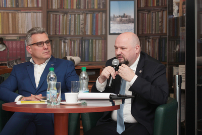 Z cyklu „Tajemnice bezpieki” dyskusja o Urzędzie Ochrony Państwa – Warszawa, 9 kwietnia 2019. Fot. Piotr Życieński (IPN)