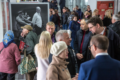 Otwarcie wystawy „Rozkaz nr 00485. Antypolska operacja NKWD na sowieckiej Ukrainie 1937–1938” – Winnica (Ukraina), 12 kwietnia 2019. Fot. Sławek Kasper (IPN)