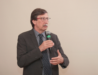 Prof. Jan Żaryn, prowadzący spotkanie. Fot. Piotr Życieński (IPN)