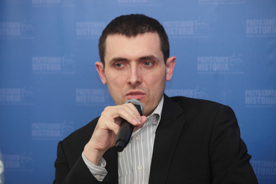 W spotkaniu wziął udział dr Witold Bagieński (IPN). Fot. Piotr Życieński (IPN)