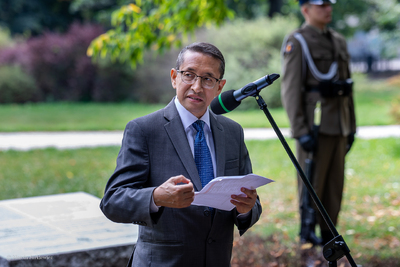 Ambasador Republiki Indii w Polsce Tsewang Namgyal. Fot. Marcin Jurkiewicz (IPN).