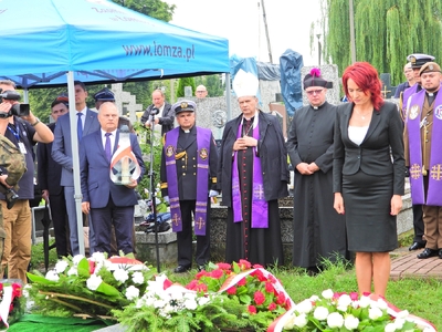 Pogrzeb żołnierzy Wojska Polskiego poległych w sierpniu 1920 r. w Mątwicy – Łomża, 14 sierpnia 2019 fot. Mateusz Niegowski