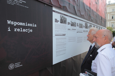 Otwarcie wystawy „Ściany totalitaryzmów. Polska 1939–1945” – Warszawa, 22 sierpnia 2019. Fot. Piotr Życieński (IPN)