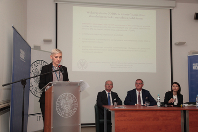 Konferencja prasowa na temat wdrożenia w IPN systemu CODIS – Warszawa, 8 października 2019. Fot. Piotr Życieński (IPN)