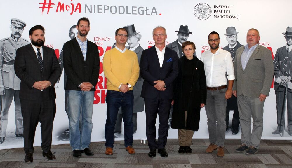 Delegacja węgierskiego Komitetu Pamięci Narodowej z wizytą w IPN – 15 października 2019. Fot. Anna Boguniecka (IPN)