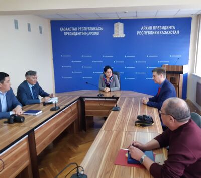 Spotkanie z przedstawicielami Archiwum Prezydenta Republiki Kazachstanu