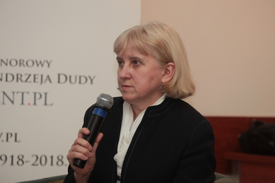 Dr Ewa Kowalska (Biuro Poszukiwań i Identyfikacji IPN) – Warszawa, 23 października 2019. Fot. Piotr Życieński (IPN)