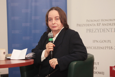 Gościem dr. hab. Piotra Majewskiego była Maria Romanowska-Zadrożna. Fot. Piotr Życieński (IPN)