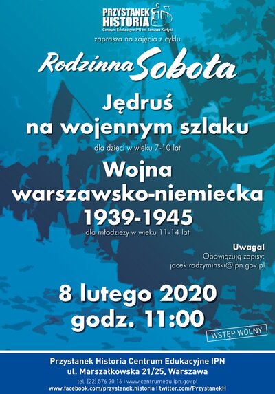 Warsztaty edukacyjne dla dzieci i młodzieży z cyklu „Rodzinna sobota” – Warszawa, 8 lutego 2020