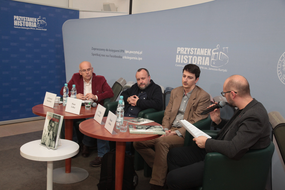 Dyskusja o książce Filipa Gańczaka i Piotra Litki „Profesor Jan Sehn 1909–1965. Prawnik, sędzia śledczy, łowca nazistów” – Warszawa, 3 lutego 2020. Fot. Piotr Życieński (IPN)