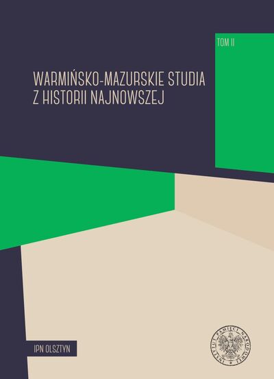 Okładka - Warmińsko-mazurskie studia z historii najnowszej, tom 2