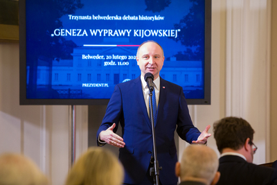 „Geneza wyprawy kijowskiej” – trzynasta belwederska debata historyków – 20 lutego 2020. Fot. S. Kasper (IPN)