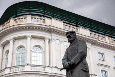 Pomnik Marszałka Józefa Piłsudskiego w Warszawie – 12 maja 2020. Fot. Sławek Kasper (IPN)