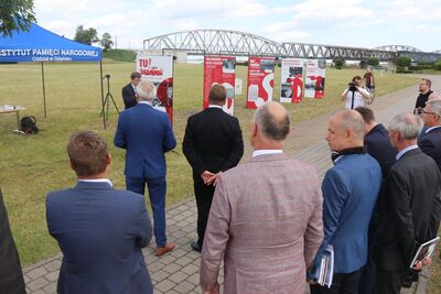 Otwarcie wystawy IPN „Tu rodziła się Solidarność” w Tczewie – 1 lipca 2020. Fot. IPN