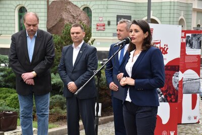 Otwarcie wystawy IPN „Tu rodziła się Solidarność” w Bydgoszczy – 1 lipca 2020. Fot. IPN